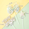 SCG-Set cắm nơ HPBD sao xanh TQ