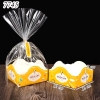 25 Túi nilon đế vuông thành thấp Enjoy Life VÀNG 12*12*6.7