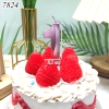 Nến số nhũ hồng 3D số 1