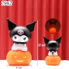 Tượng Kuromi Đen + Đèn Led Bí Ngô