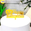 MK - 10 meka chữ Happy Halloween Bí Ngô Vàng
