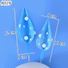 SCG-Set cắm cây xanh dương lá nhọn 3 chiều TQ (que cắm rời)