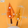 SCG-Set cắm cây vàng cam lá nhọn 3 chiều TQ (que cắm rời)