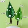 SCG-Set cắm cây xanh lá nhọn 3 chiều TQ (que cắm rời)