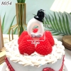 Nến số 0 Trắng mũ đen TQ