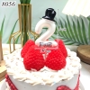 Nến số 2 Trắng mũ đen TQ
