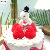 Nến số 3 Trắng mũ đen TQ