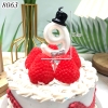 Nến số 9 Trắng mũ đen TQ