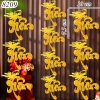 Tết-Set 10 chữ dán xốp vàng rồng phượng 10cm TP