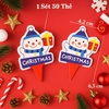 SCG-Set 50 thẻ Christmas người tuyết  TQ