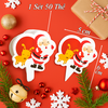 SCG-Set 50 thẻ ông già noel túi quà đỏ TQ