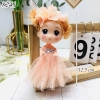 Tuong - chipi váy tóc xoăn cam hồng