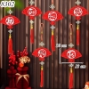 Tết-Treo laze dán chữ gỗ quạt TP