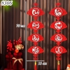 Tết-Treo laze dán chữ gỗ quạt chúc mừng năm mới vạn sự như ý TP