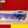 Cuộn thành bánh Noel xanh dương