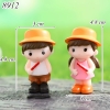 Tượng Cặp Đôi Mũ Vàng Cầm Hồ Lô TQ