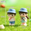 Tượng Cặp Đôi Mũ Xanh Cầm Hồ Lô TQ