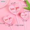 SCG-Túi 10 Set 3 que cắm tim hồng love you TQ