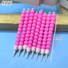 Vỉ 8 nến xoắn bi hồng