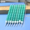 Vỉ 8 nến xoắn bi xanh ngọc