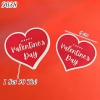 Túi 50 thẻ Happy Valentine Day hình Tim M2