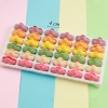 Vỉ 36 chiếc bánh macaron hình sao mix màu TQ.