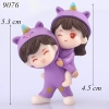 Tượng cặp đôi áo tím đứng TQ