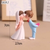 Tượng cặp đôi cô dâu chú rể xanh trắng TQ