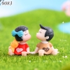 Tượng cặp đôi kiss nâu đỏ TQ