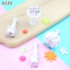 Bộ 4 khuôn ấn bánh hình hoa cúc 8 cánh TQ