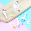 Bộ 4 khuôn ấn bánh hình bầu dục TQ