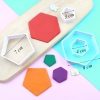 Bộ 4 khuôn ấn bánh hình ngũ giác TQ