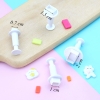 Bộ 4 khuôn ấn bánh hình chữ nhật TQ