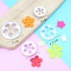Bộ 4 khuôn ấn bánh hình hoa 5 cánh TQ
