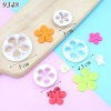 Bộ 4 khuôn ấn bánh hình hoa 5 cánh TQ