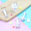 Bộ 4 khuôn ấn bánh hình thoi TQ