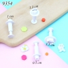Bộ 4 khuôn ấn bánh hình lục giác TQ
