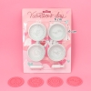 Bộ 4 khuôn ấn bánh chủ đề Valentine's Day TQ