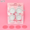 Bộ 4 khuôn ấn bánh chủ đề Valentine's Day TQ