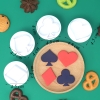 Bộ 4 khuôn ấn bánh hình bộ bài Poker TQ (loại lò xo)