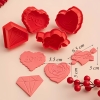 Bộ 4 khuôn ấn bánh chủ đề Valentine Day TQ