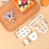 Khuôn ấn bánh hình gấu túi TQ (4 chi tiết)