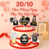 SCG - Set Cắm HPBD Cô Gái QUEEN CHANEL MT
