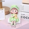 Tượng Sứ Bé Gái Áo Xanh Ngồi Ôm Gấu TQ