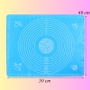 Miếng lót nhào bột silicon xanh dương size NHỎ (40*50cm) TQ