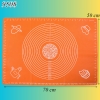 Miếng lót nhào bột silicon cam size TO (50*70cm) TQ