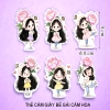SCG - Set Cắm Giấy Bé Gái Cầm Hoa TP