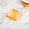 Hộp W09 đựng bánh vuông nắp vuông – màu vàng TQ