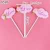 Set 5 Thiệp love gắn hoa TQ