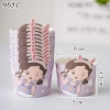 Set 50 Cốc Giấy Nướng Bánh Cupcake Hình Bé Gái Tai Thỏ